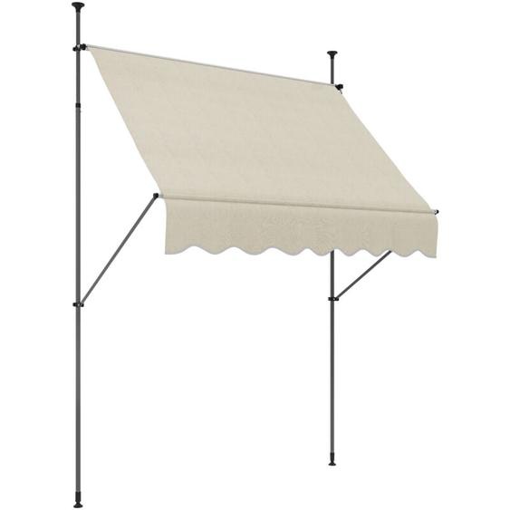 Outsunny - Store banne autoportant manuel inclinable rétractable 2 x 1,2(avancée) x 2,1-3H.m aucun perçage sable