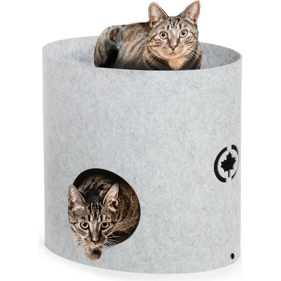 Owen Tower | Lit pour chat avec griffoir | Lit pour chat | Chat canadien