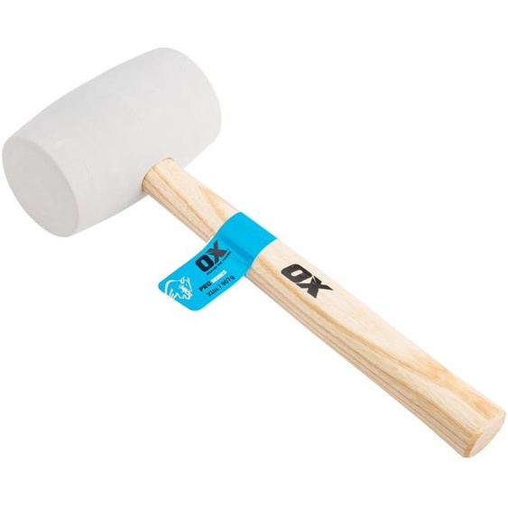 OX Pro Marteau en caoutchouc blanc - 900 g