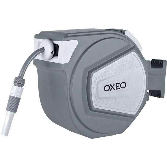 Oxeo - Dévidoir mural automatique 25m - devidoir automatique - tuyau arrosage enrouleur automatique - facile à poser
