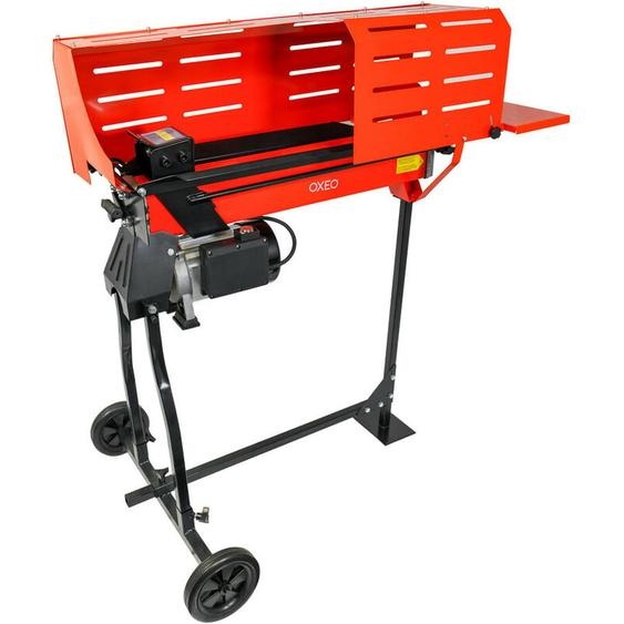 Oxeo - Fendeur de bûche hydraulique 7T horizontal - avec support - Moteur 2300W - Longueur de fendage 52cm - 2 roues - Fendeuse à bois
