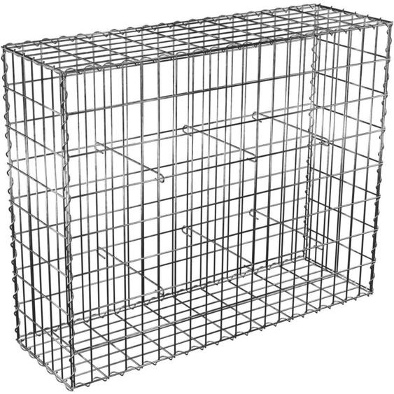 Oxeo - Gabion dimensions 100x80x30cm - Mur avec pierres - Mur de soutènement - Paroi Bordure de jardin - avec spirales et entretoises