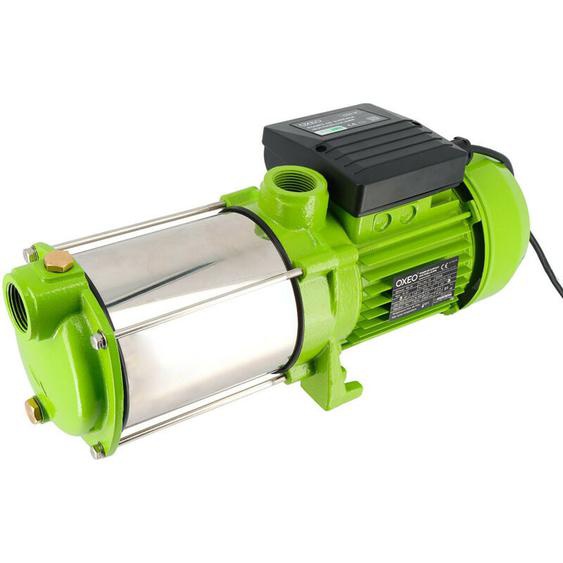 Pompe horizontale multicellulaire 920W - 4 turbines inox - 92 l/min - Auto-amorçante - Hauteur refoulement 50m
