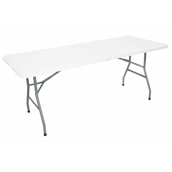 Table pliante jardin - Table Pique Nique - Portable avec Poignée - Table de Camping 8 places - Table salles des fêtes