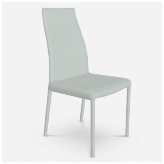 OZZIO BLITZ Chaise en Eco-cuir blanc
