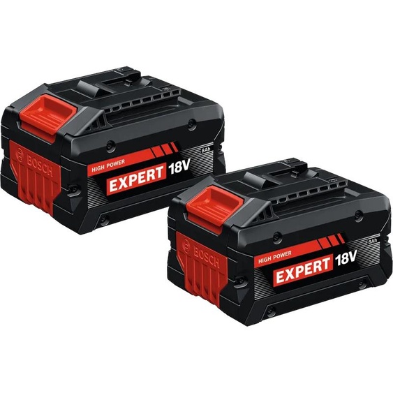 Pack 2 batteries 18V Twinpack EXBA 18V-80 8 Ah BOSCH EXPERT 1600A0373D