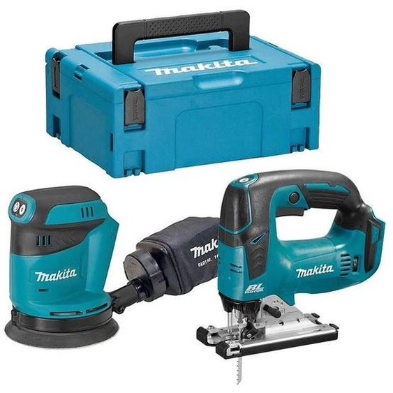 Pack 2 outils MAKITA DLX2276J (DJV182Z + DBO180Z) (Machines Nues)