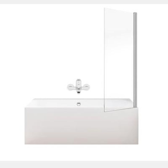 Pack baignoire droite 170 x 75 Elise + tablier niche + mitigeur bain Aimé chromé + pare bain chromé + vidage