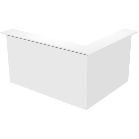 Pack Banque daccueil Ola - Angle 90° + Module haut L.120 cm + Module haut L.80 cm - Blanc