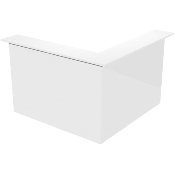 Pack Banque daccueil Ola - Angle 90° + Module haut L.80 cm + Module haut L.80 cm - Blanc