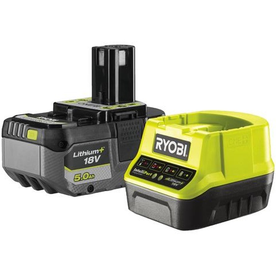 Pack batterie 18V Lithium+ 5.0 Ah compacte et chargeur