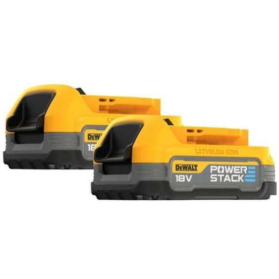 Pack batteries pour outil sans fil 18V XR (2x1,7 Ah) POWERSTACK - DEWALT DCBP034E2