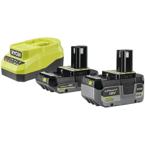 Pack chargeur 2,0 A + 2 Batteries Lithium+ 18V ONE+™ – 4,0 Ah et 2,0 Ah