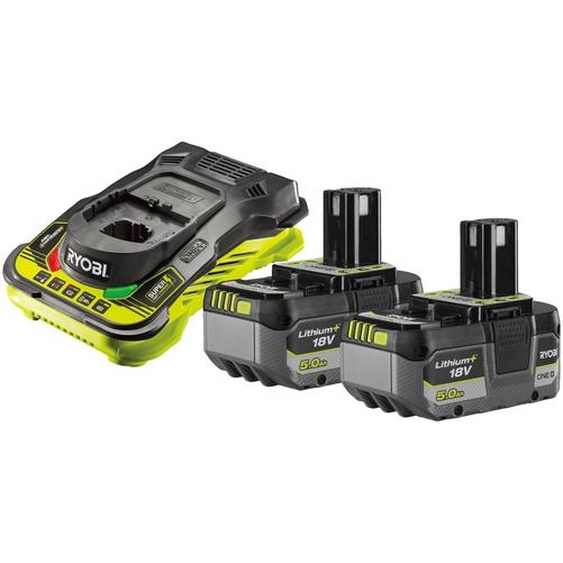 Pack chargeur ultra rapide 5,0 A + 2 Batteries Lithium+ 18V ONE+™ – 5,0 Ah