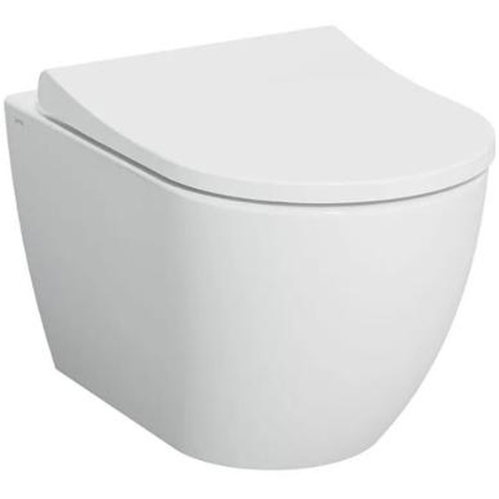 Pack cuvette suspendue Carene Mia Round sans bride abattant slim - VITRA - 7510B003-6319