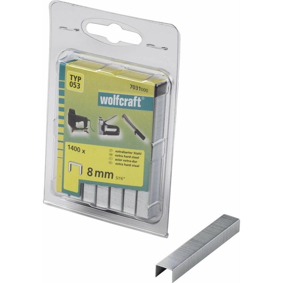Pack De 1400 Agrafes Largeur 8mm. Type 053 7031000 Wolfcraft