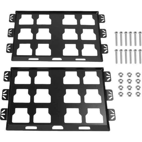 pack de 2 plaques de montage, compatibles avec la Milwaukee Packout Toolbox, 100 livres, entièrement métalliques pour le rangement et lorganisation des outils