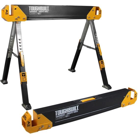 Pack de 2 tréteaux-table de chantier C650 TOUGHBUILT TB-C650-2
