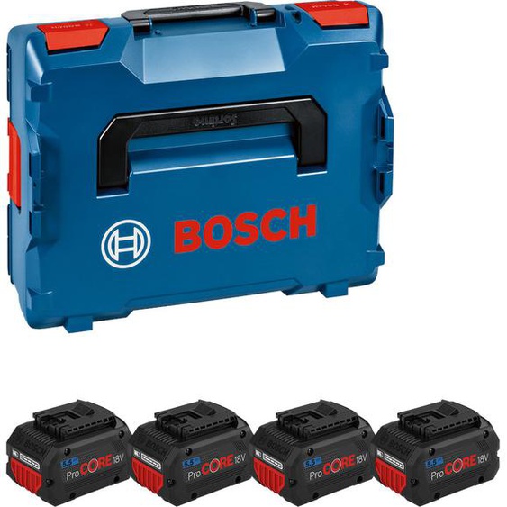 Pack de 4 batteries 18V Procore 5,5Ah en coffret L-BOXX - BOSCH - 1600A02A2U