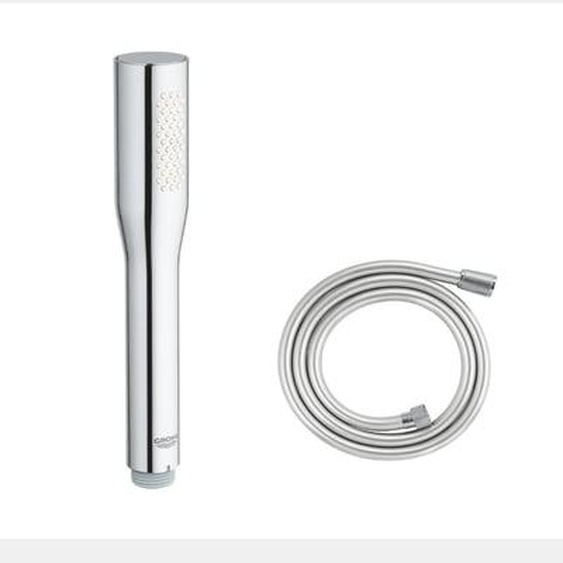 Pack douchette 1 jet Vitalio Get Stick chromé avec flexible 1500 chromé