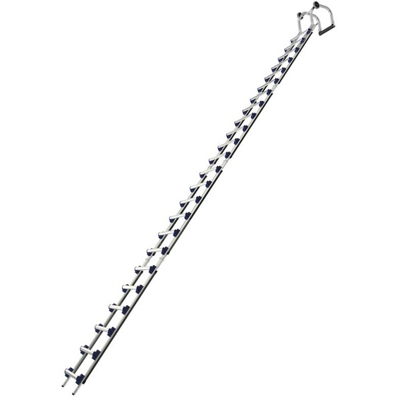 Pack échelle de toit EVOKLIP 250mm + crochet - TUBESCA-COMABI - 02453725