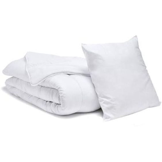 Pack Économique Couette Tempérée + Oreiller Blanc