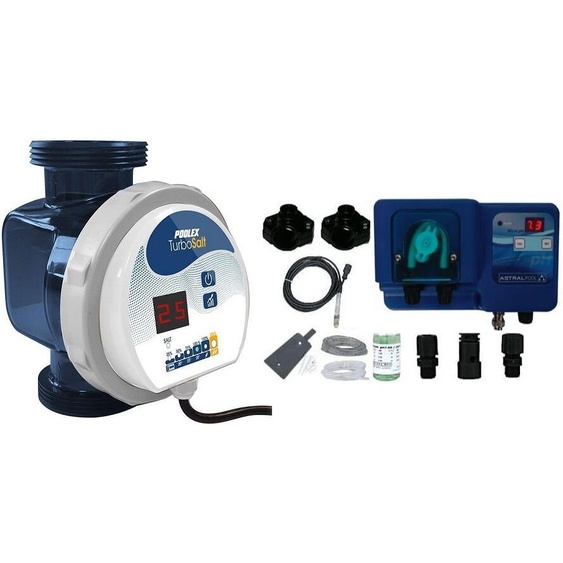 Pack électrolyseur TURBO SALT TS300 + Régulateur de PH : 30 m3