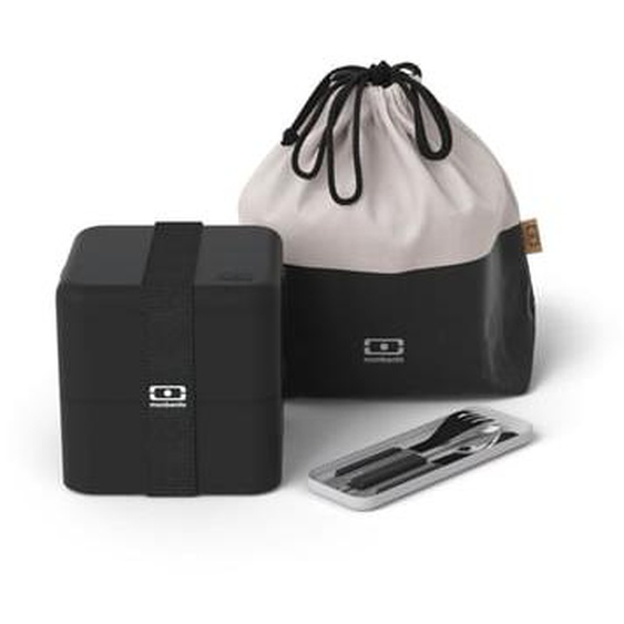 Pack lunch box 3 pièces Square Noir Onyx