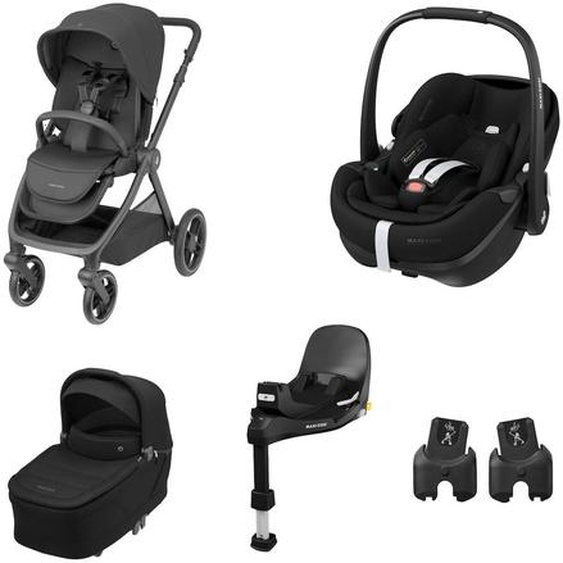 Pack Poussette Naissance Oxford+, Cosi Pebble 360 Pro 2, Embase Familyfix 360 Pro Twillic Black