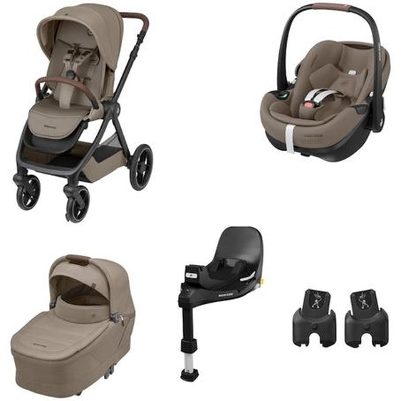 Pack Poussette Naissance Oxford+, Cosi Pebble 360 Pro 2, Embase Familyfix 360 Pro Twillic Truffle