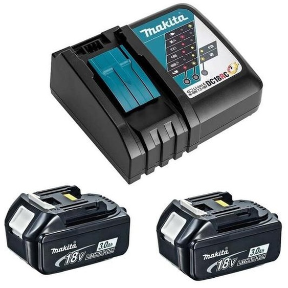Pack Power 18V lxt (2x3,0 Ah) avec chargeur simple Makita Y-00197
