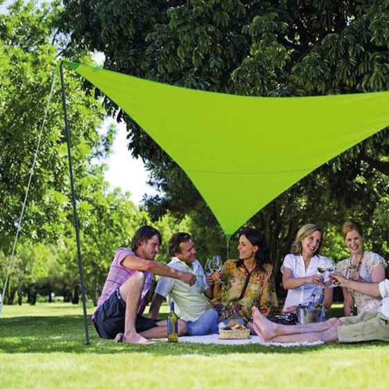 Pack voile dombrage triangulaire Camping Serenity 3,6m vert - JARDILINE - VK360S VERT