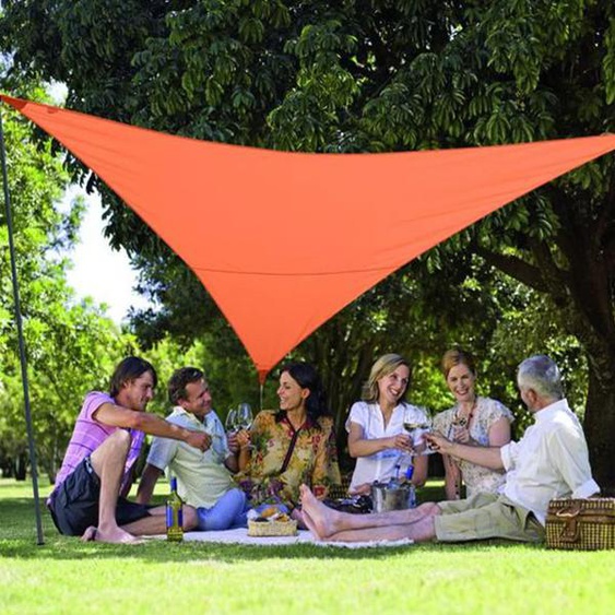 Pack voile dombrage triangulaire Camping Serenity 5m terracota - JARDILINE - VK555 TERRACOTTA