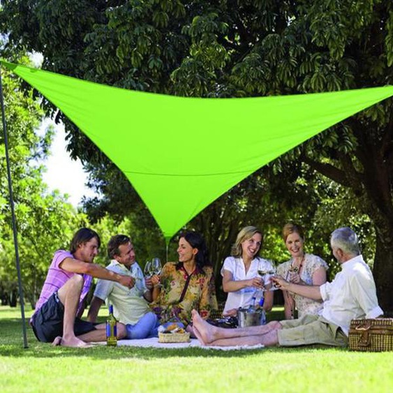 Pack voile dombrage triangulaire Camping Serenity 5m vert - JARDILINE - VK555 VERT