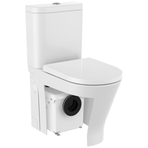 Pack WC avec broyeur 400W et abattant silencio THE GAP RIMLESS complet - ROCA - A34T0N2000