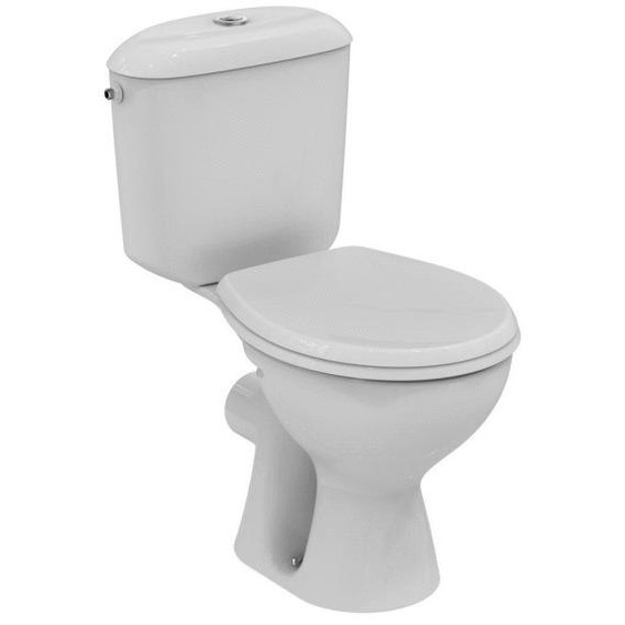 Pack WC  NOE avec réservoir alimentation latérale blanc sortie horizontale - PORCHER - P948001