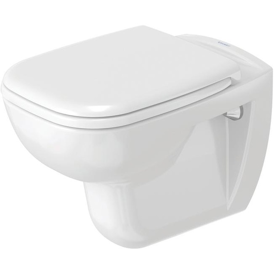 Pack WC suspendu Duravit D-Code 453509 - cuvette + abattant frein de chute - Blanc