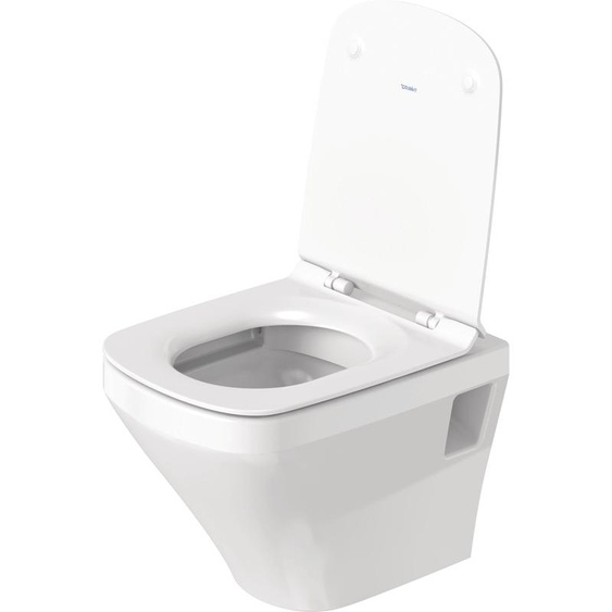 Pack WC suspendu Duravit DuraStyle - cuvette Rimless Compact + abattant frein de chute
