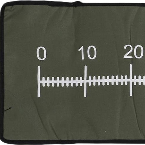 Pad de mesure de pêche, pliable, portable, tapis dhameçon pour mesurer la longueur du poisson, tissu polyester, vert