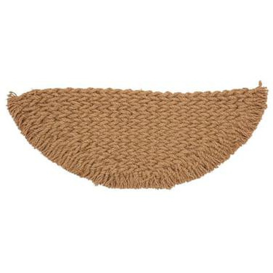Paillasson en fibres torsadées naturelles beige, demi-lune - Bloomingville, Cosmo - 120x40x4 cm