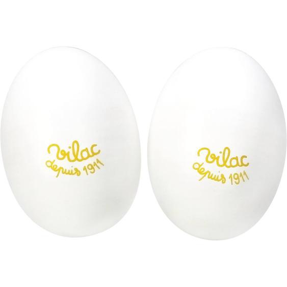 Paire De Maracas Blanches Blanc