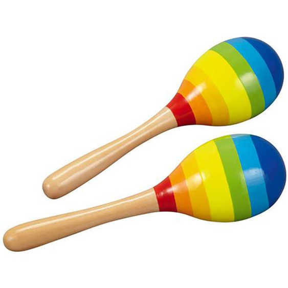 Paire De Maracas Multicolore
