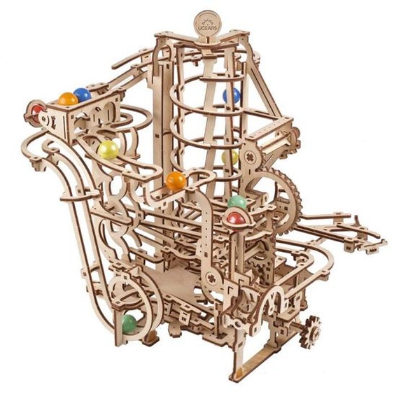 Palan À Spirale Pour Piste De Billes – Maquette En Bois Mécanique À Construire Brown