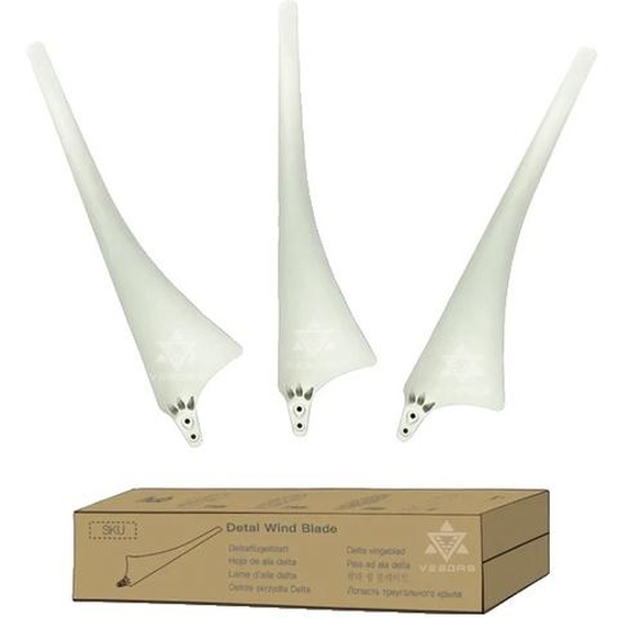 Pale déolienne, fibre de carbone haute performance, aile delta, 3 delta blanc