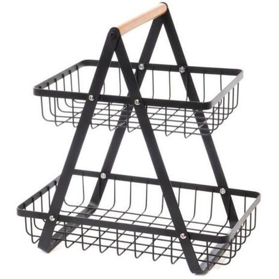 Panier 2 étages - Amadeus 18 Noir - Métal - Mixte