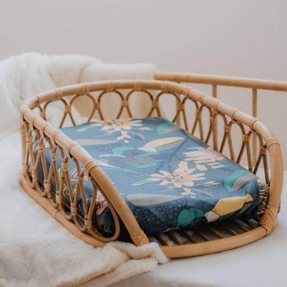 Panier À Langer En Rotin Naturel Avec Son Matelas - June Naturel