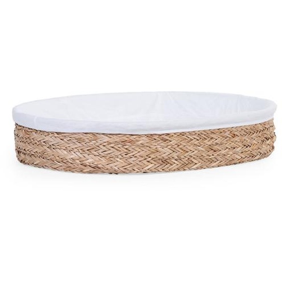 Panier À Langer Jonc De Mer Naturel/blanc