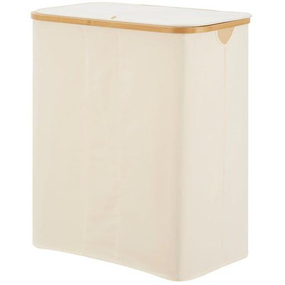 Panier à linge - Classique - Beige - 69 x 57 x 37 cm - 3 sacs amovibles - 140 litres