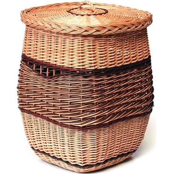 Panier à linge en osier naturel,corbeille à linge