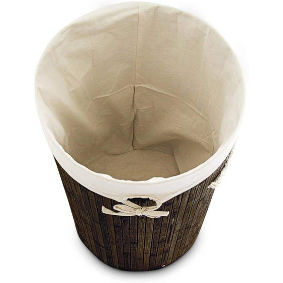 Panier à linge - Non spécifié - Pliable - 80 litres - Bambou - Marron
